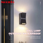 lampe murale moderne noire led ip65 étanche 85265v 2492000lm 69cm câble