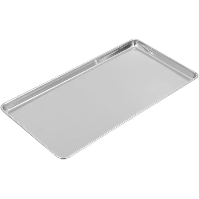 plateau rangement moderne acier inoxydable plat argenté lisse cuisine serveur