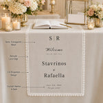 nappe table dentelle élégante blanc cassé mariage champêtre semi transparent festive