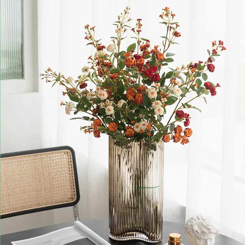 décoration maison bouquet fleurs artificielles couleurs variées moderne minimaliste valentin mariage anniversaire
