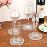sous verres verre transparent moderne rond table cuisine mariage fêtes noël anniversaire thèmes célébrations