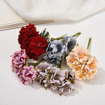 bouquet fleurs artificielles violet rose anniversaire mariage décoration intérieure scrapbooking boîte cadeau minimaliste