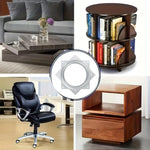 support plateau rotatif argenté 360 degrés rotation moderne pouces