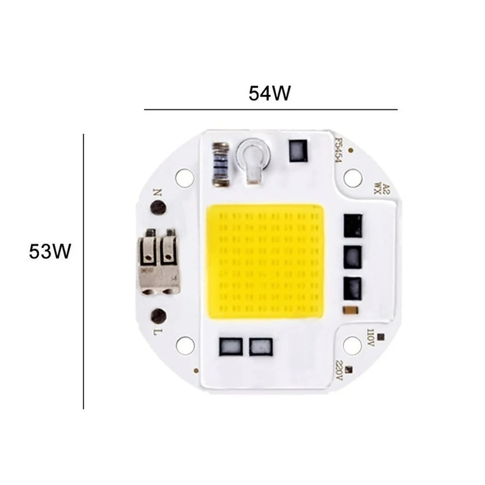 plaque led cob 100w 70w 50w blanc jaune orange circuits imprimés moderne technologie alimentation