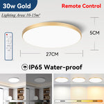 lampe led moderne télécommande 220v ip65 étanche noir blanc 37.5cm