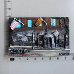 aimants réfrigérateur boston souvenirs multicolores buildings bateau homard bière drapeau américain
