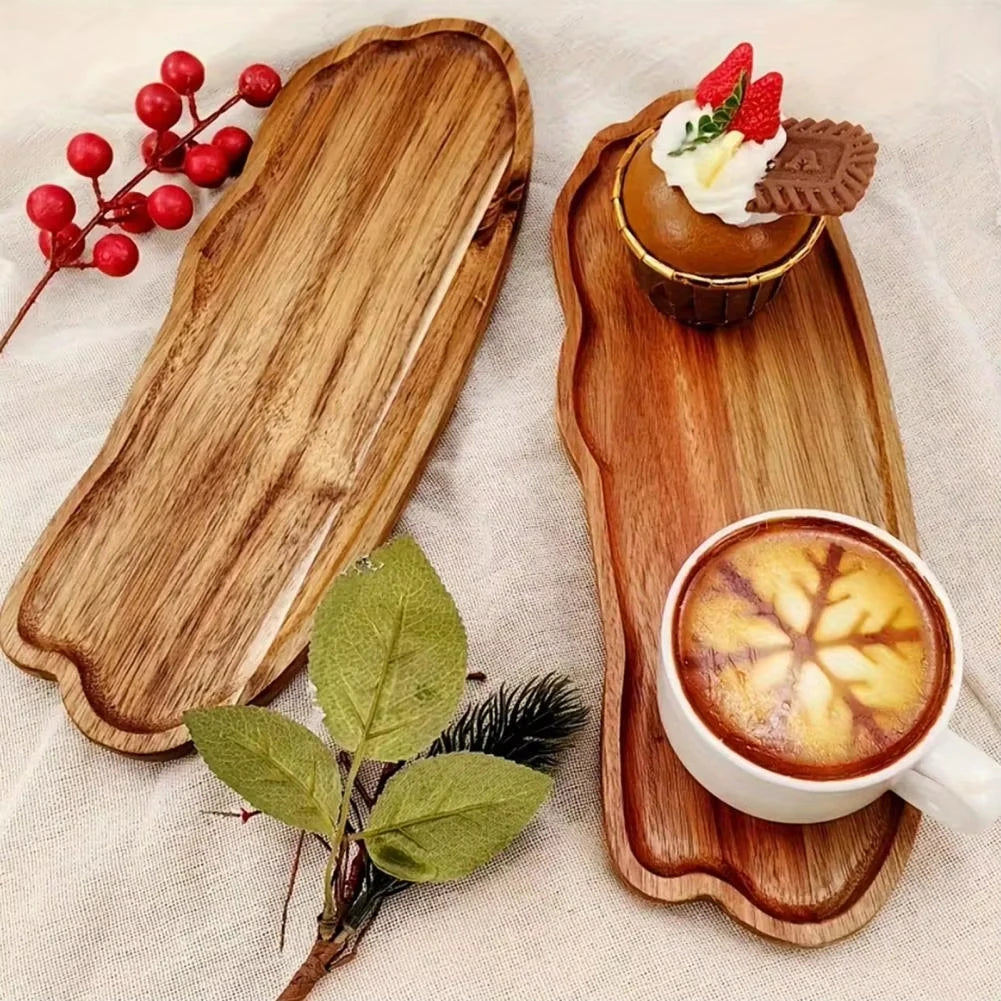 plateau bois forme nuage assiette fruits dessert bonbons retro tasse the petitdejeuner decor cosmétiques