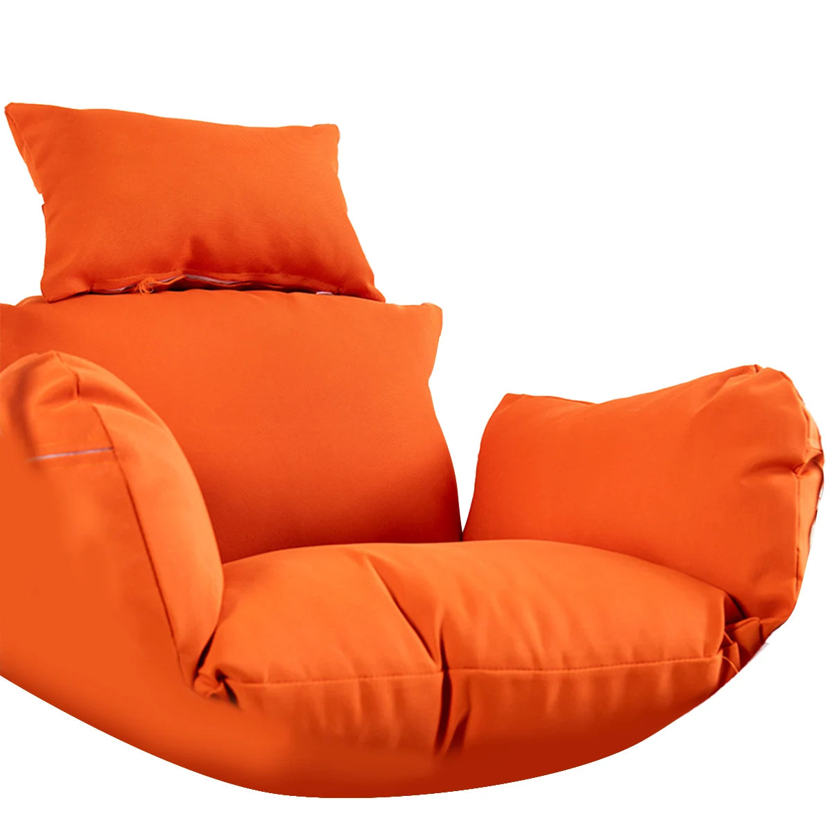 fauteuil suspendu moderne coussins orange vert jaune rouge beige polyester coton respirant fixations