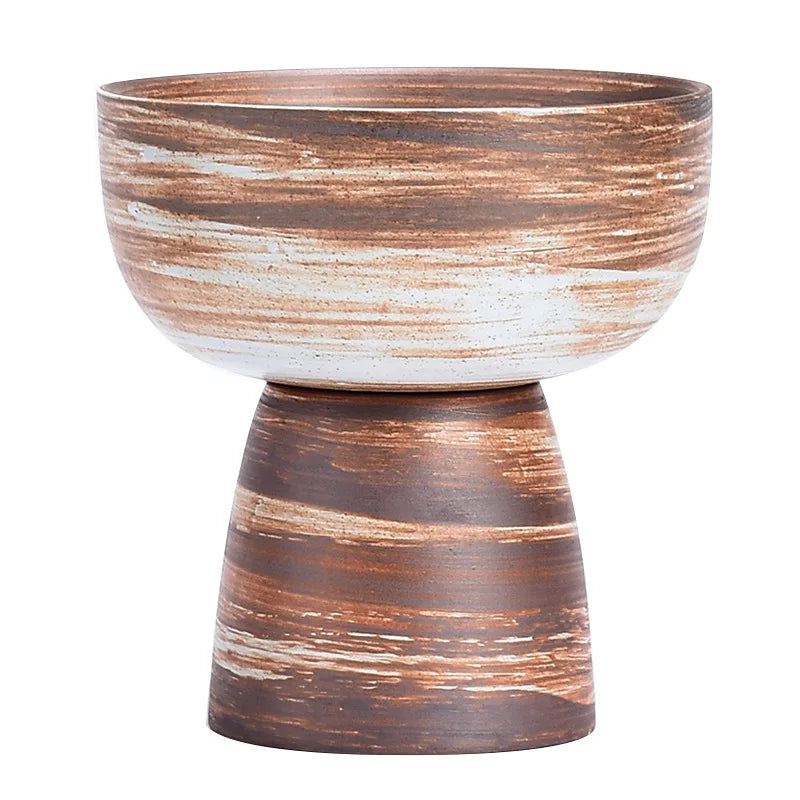 bol céramique moderne marbré couleur marron beige gris artisanal table thé decoration