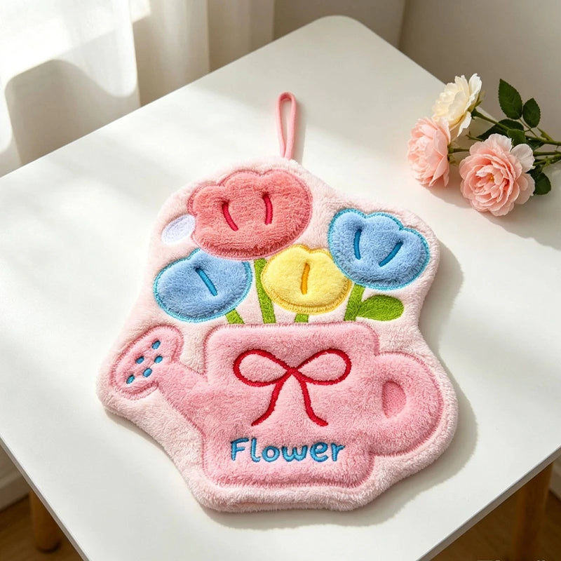 protège laptop fleurs brodées doux moelleux magnolia begonia flower violet rose vert blanc gris