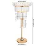 présentoir décoration transparent or blanc fleurs ballons bougies festif élégant mariageDecorationSupportFleursPendantsBrillants