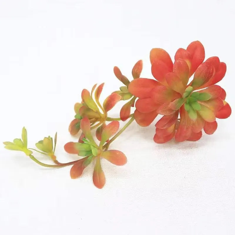 plantes artificielles feuilles fleurs vert rouge bleu jaune moderne minimaliste extérieur accrochéDecorationMur