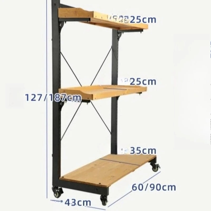 étagère extérieure pliants niveaux roulettes moderne matériaux bois métal plantes balcon jardin