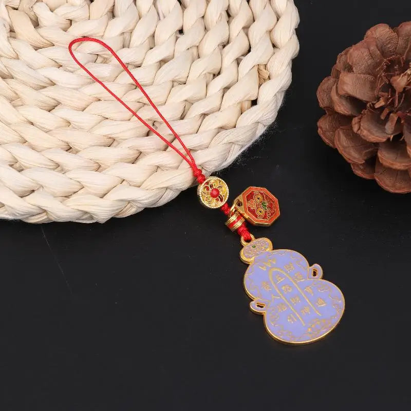 décoration ornement suspendu bijoux sac traditionnel motifs géométriques texte chinois ornement porte bonheur festive