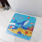 tapis bain marin dessin animé poissons méduses coraux adhésifs antidérapants salle bain enfants adultes