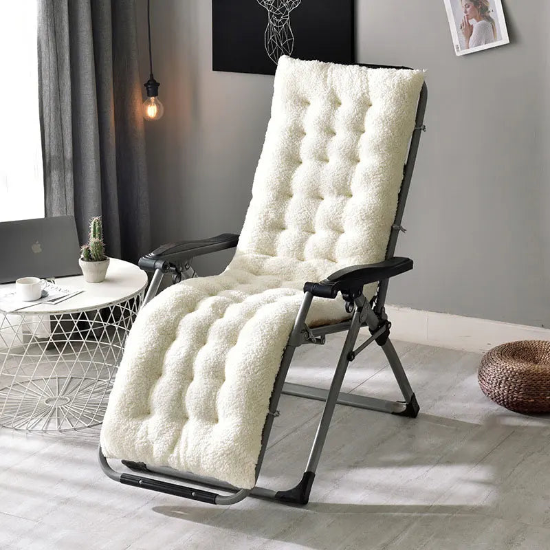 coussin chaise vert pastel peluche épaisse boutons moderne confortable rubans fixation 160x50x12cm