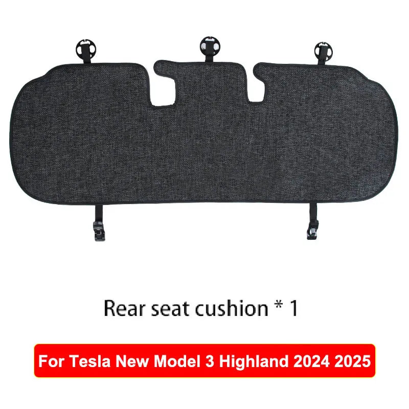 coussin siège tissu lin couvre revêtement arrière clips gris moderne protection voiture