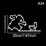 autocollant mural minimaliste noir silhouettes personnages cuisine toilettes abstrait chambre cuisine salle bain