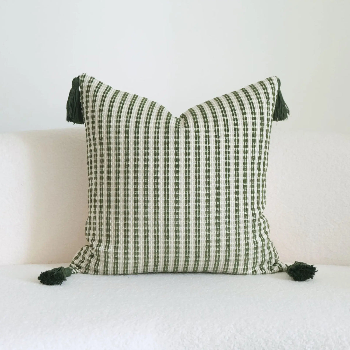 taies d'oreiller jacquard vert feuilles géométrique moderne coton polyester 30x50cm 45x45cm 50x50cm