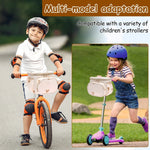 sacoche bébé panier vélo ours motif enfant bandoulière ajustable tissu nylon transparent