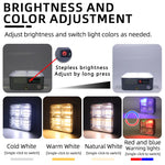 lampe solaire rechargeable led orange gris moderne compact aimantée type usburgence