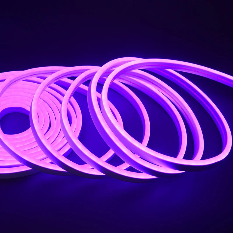 ruban led flexible clips connecteur dc12v blanc vert bleu rouge violet rose orange