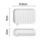 support savon silicone gris rose vert moderne salle bain drainage antidérapant