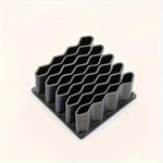 organisateur compartiments blanc tubes pinceaux stylos cartes sd câbles rangement minimaliste utilitaire