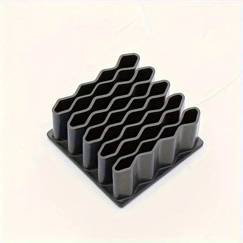 organisateur compartiments blanc tubes pinceaux stylos cartes sd câbles rangement minimaliste utilitaire