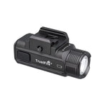 lampe tactique rechargeable 1050 lumens rail picatinny viseur laser noir aluminium