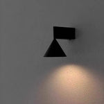 applique murale moderne conique minimaliste noir argenté or led chambre cuisine étude entree salon