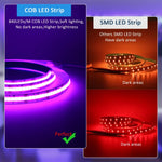 ruban led 24v 5m rgbcct blanc bleu rouge vert jaune violet moderne ligne continue
