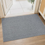 tapis moderne minimaliste gris beige antidérapant résistant corrosion solide polyestère durable chambre