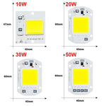 lampe led cob 10w 20w 30w 50w blanc moderne ic intelligent sans driver projecteur