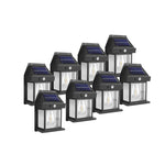 lampe solaire murale noire led transparente moderne capteur mouvement panneau solaire