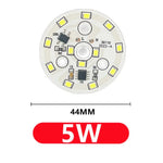Plaque LED Downlight Chip 3W 5W 7W 9W 12W 15W 18W Blanc Gris Circulaire
