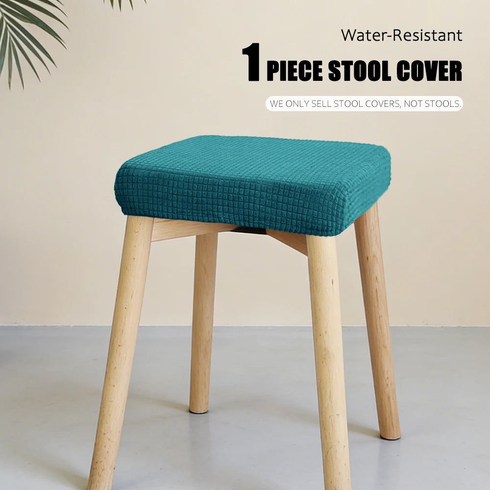 housse chaise moderne tissu carreaux gris élastique protection siège banquet mariage