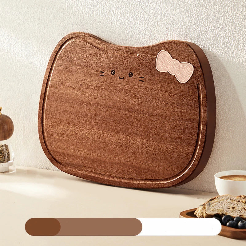 planches découper bois ébène gravure laser chat noeud papillon antibactérienne double face moderne respectueux