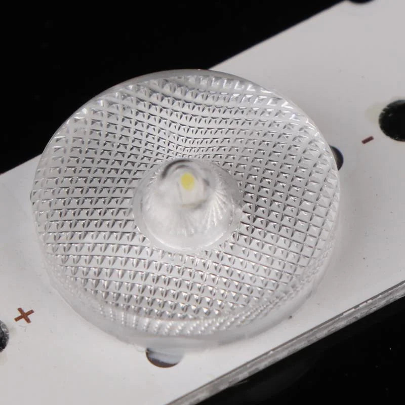 LED blanches rondes transparentes modernes adhésif 10 pièces fixations incluses