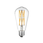 ampoule led filament dorée transparente vintage 12w 16w 220v blanc chaud dimmable e27