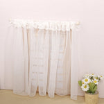 rideau blanc dentelle transparent classique chambre salon decoration français ul 3c