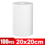 serviettes cuisine blanc microfibre non tissées respectueuses environnement utilitaires pratiques adhésives nettoyage ménager réutilisables