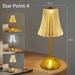 lampe table moderne or transparent géométrique rechargeable sensoriel chambre coucher led