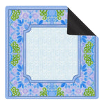 tapis jeu moderne fleur bleu violet polyestère caoutchouc table mahjong board game køkken