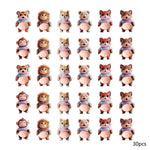 sticker autocollant animal cartoon violet beige rose noir blanc chien chat singeintérieur decoration
