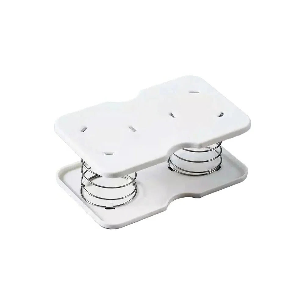 boîte mouchoirs transparente moderne blanc clips métalliques amovible organisation cuisine salle bains