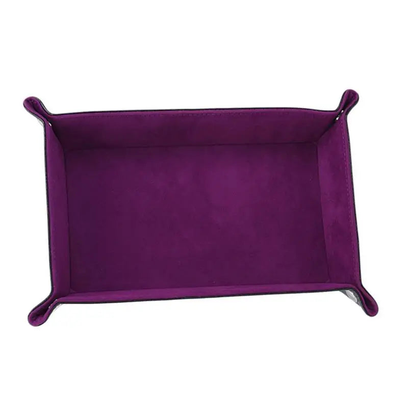 organiseur rangement velours cuir pu rectangle pliable bleu violet vert moderne
