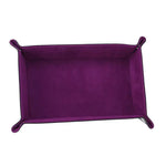 organiseur rangement velours cuir pu rectangle pliable bleu violet vert moderne