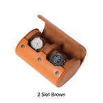 boîtes montres cuir marron noir velours classique rangement montres portable fashion casual étui