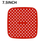 couvre casserole adhésif silicone antiadhésif moderne rouge bleu noir points tapis doublure cuisson respectueux